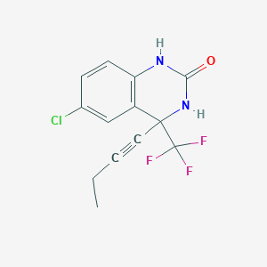 molecular formula C13H10ClF3N2O B12912410 4-But-1-ynyl-6-chloro-4-(trifluoromethyl)-1,3-dihydroquinazolin-2-one CAS No. 214287-65-7