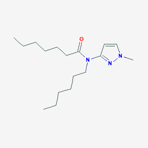 N-Hexyl-N-(1-methyl-1H-pyrazol-3-yl)heptanamide