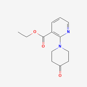 molecular formula C13H16N2O3 B1291247 2-(4-氧代哌啶-1-基)烟酸乙酯 CAS No. 1016524-78-9