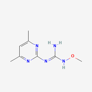 molecular formula C8H13N5O B12912474 1-(4,6-Dimethylpyrimidin-2-yl)-3-methoxyguanidine 