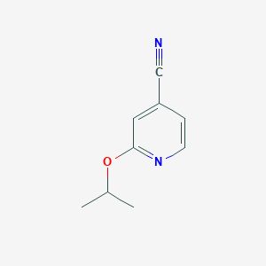 molecular formula C9H10N2O B1291251 2-(Propan-2-yloxy)pyridine-4-carbonitrile 