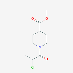 molecular formula C10H16ClNO3 B1291254 Methyl 1-(2-chloropropanoyl)piperidine-4-carboxylate 