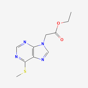 Ethyl 2-(6-methylsulfanylpurin-9-yl)acetate