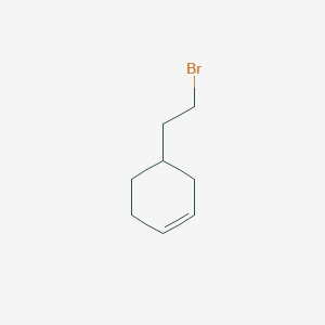 molecular formula C8H13Br B12912559 Cyclohexene, 4-(2-bromoethyl)- CAS No. 63540-01-2