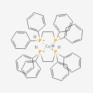 molecular formula C52H52CuP4+5 B12912577 Copper(1+);2-diphenylphosphaniumylethyl(diphenyl)phosphanium 