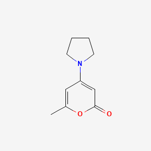 6-Methyl-4-(pyrrolidin-1-yl)-2H-pyran-2-one