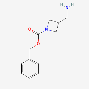 molecular formula C12H16N2O2 B1291264 苯甲基 3-(氨基甲基)氮杂环丁烷-1-羧酸酯 CAS No. 1016731-24-0
