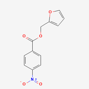 molecular formula C12H9NO5 B12912660 Furan-2-ylmethyl 4-nitrobenzoate CAS No. 4449-29-0