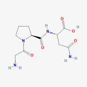 molecular formula C11H18N4O5 B12912727 Glycyl-L-prolyl-L-asparagine CAS No. 401570-00-1