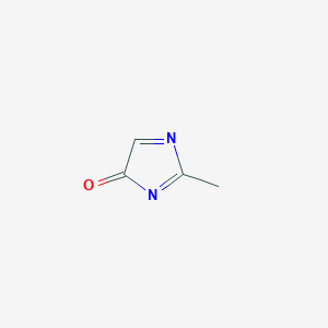 molecular formula C4H4N2O B12912729 2-Methyl-4H-imidazol-4-one CAS No. 110064-77-2