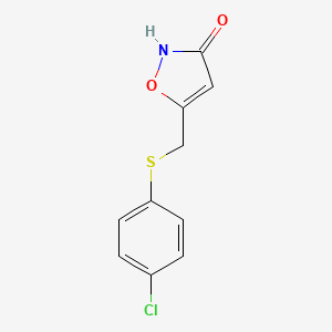 5-(((4-chlorophenyl)thio)methyl)isoxazol-3(2H)-one