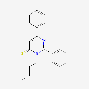 molecular formula C20H20N2S B12912771 3-Butyl-2,6-diphenylpyrimidine-4(3H)-thione CAS No. 113848-42-3