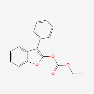 molecular formula C17H14O4 B12912796 Ethyl 3-phenyl-1-benzofuran-2-yl carbonate CAS No. 108139-57-7