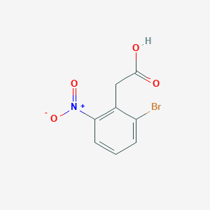 molecular formula C8H6BrNO4 B1291280 2-(2-溴-6-硝基苯基)乙酸 CAS No. 37777-74-5