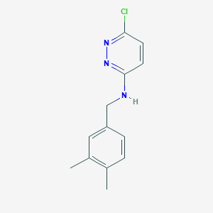 molecular formula C13H14ClN3 B12912838 6-Chloro-N-[(3,4-dimethylphenyl)methyl]pyridazin-3-amine CAS No. 919522-42-2