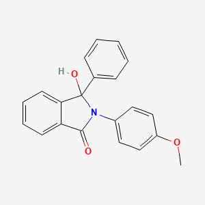 molecular formula C21H17NO3 B12912845 3-Hydroxy-2-(4-methoxyphenyl)-3-phenyl-2,3-dihydro-1h-isoindol-1-one CAS No. 3532-69-2