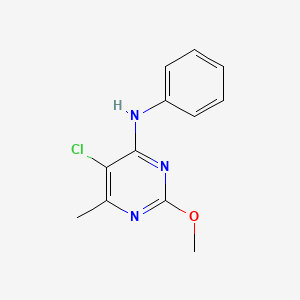 5-Chloro-2-methoxy-6-methyl-N-phenylpyrimidin-4-amine