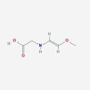 molecular formula C5H9NO3 B12912853 2-((2-Methoxyvinyl)amino)acetic acid 