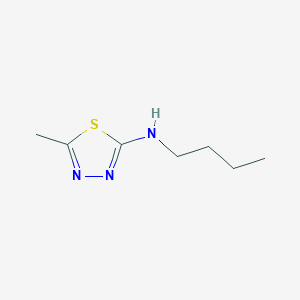 molecular formula C7H13N3S B12912857 N-Butyl-5-methyl-1,3,4-thiadiazol-2-amine CAS No. 62347-87-9