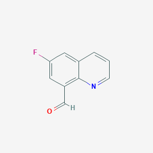 molecular formula C10H6FNO B1291286 6-Fluoroquinoline-8-carbaldehyde CAS No. 22934-42-5