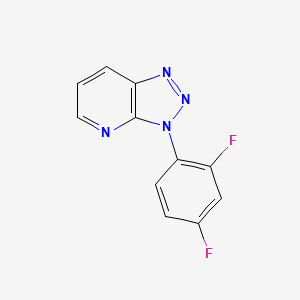 molecular formula C11H6F2N4 B12912878 3-(2,4-Difluorophenyl)-3H-[1,2,3]triazolo[4,5-b]pyridine CAS No. 62051-90-5