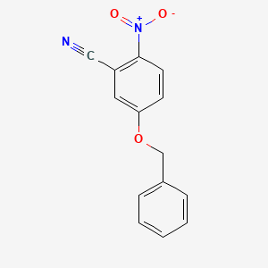 molecular formula C14H10N2O3 B1291295 5-(Benzyloxy)-2-nitrobenzonitrile CAS No. 38713-61-0