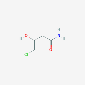 molecular formula C4H8ClNO2 B12912957 4-Chloro-3-hydroxybutanamide CAS No. 51499-71-9