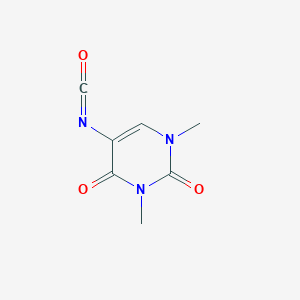 molecular formula C7H7N3O3 B1291296 5-Isocyanato-1,3-dimethylpyrimidine-2,4(1H,3H)-dione CAS No. 39513-61-6
