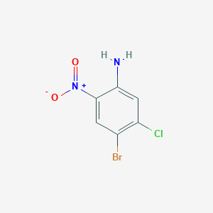 molecular formula C6H4BrClN2O2 B1291299 4-溴-5-氯-2-硝基苯胺 CAS No. 827-33-8