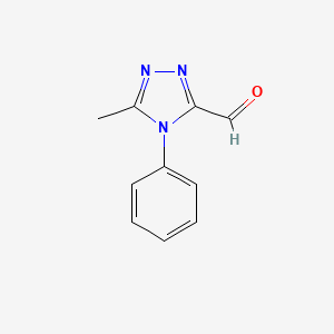 molecular formula C10H9N3O B12913000 5-Methyl-4-phenyl-4H-1,2,4-triazole-3-carbaldehyde CAS No. 83503-28-0