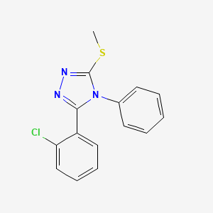 3-(2-Chlorophenyl)-5-(methylthio)-4-phenyl-4H-1,2,4-triazole