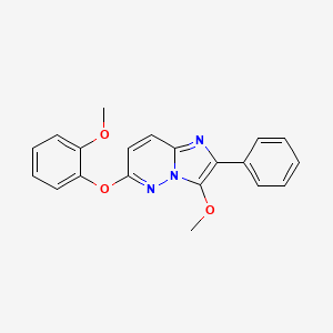 3-Methoxy-6-(2-methoxyphenoxy)-2-phenylimidazo[1,2-b]pyridazine