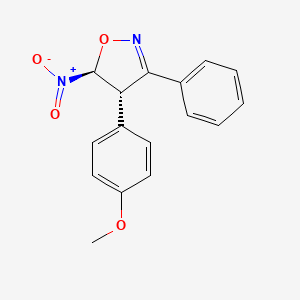 Trans-4-(4-methoxyphenyl)-5-nitro-3-phenyl-4,5-dihydroisoxazole