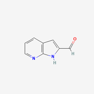 molecular formula C8H6N2O B1291308 1H-吡咯并[2,3-b]吡啶-2-甲醛 CAS No. 394223-03-1