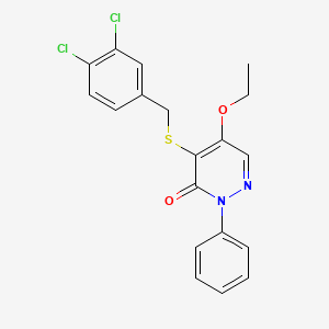 4-((3,4-Dichlorobenzyl)thio)-5-ethoxy-2-phenylpyridazin-3(2H)-one