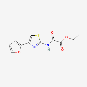 Acetic acid, oxo((4-(2-furanyl)-2-thiazolyl)amino)-, ethyl ester