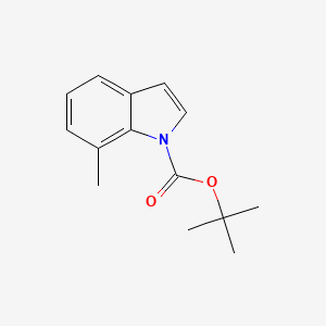 molecular formula C14H17NO2 B1291311 7-甲基-1H-吲哚-1-甲酸叔丁酯 CAS No. 442910-62-5