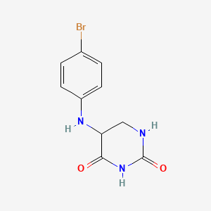 molecular formula C10H10BrN3O2 B12913143 5-((4-Bromophenyl)amino)dihydropyrimidine-2,4(1H,3H)-dione CAS No. 6635-63-8