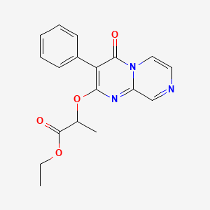 Ethyl 2-((4-oxo-3-phenyl-4H-pyrazino(1,2-a)pyrimidin-2-yl)oxy)propionate