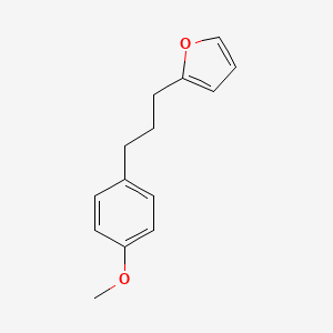 molecular formula C14H16O2 B12913182 2-(3-(4-Methoxyphenyl)propyl)furan CAS No. 113386-13-3