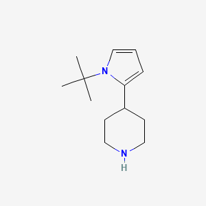 molecular formula C13H22N2 B12913204 4-(1-(tert-Butyl)-1H-pyrrol-2-yl)piperidine 