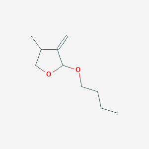 molecular formula C10H18O2 B12913214 2-Butoxy-4-methyl-3-methylideneoxolane CAS No. 93423-62-2