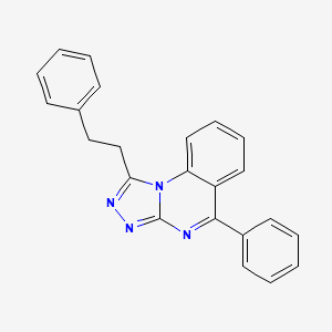 5-Phenyl-1-(2-phenylethyl)-(1,2,4)triazolo(4,3-a)quinazoline