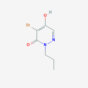 4-Bromo-5-hydroxy-2-propylpyridazin-3(2H)-one