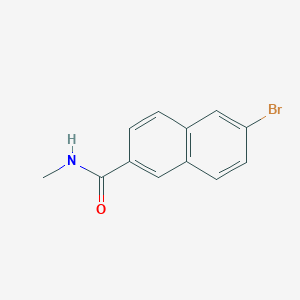 molecular formula C12H10BrNO B1291326 6-溴-N-甲基-2-萘酰胺 CAS No. 426219-35-4