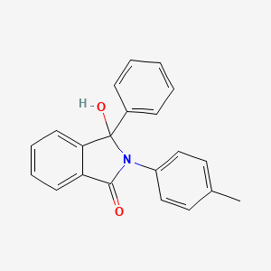 molecular formula C21H17NO2 B12913300 3-Hydroxy-2-(4-methylphenyl)-3-phenyl-2,3-dihydro-1h-isoindol-1-one CAS No. 3532-71-6