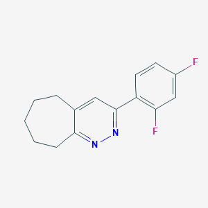 molecular formula C15H14F2N2 B12913335 3-(2,4-Difluorophenyl)-6,7,8,9-tetrahydro-5H-cyclohepta[c]pyridazine CAS No. 918873-82-2