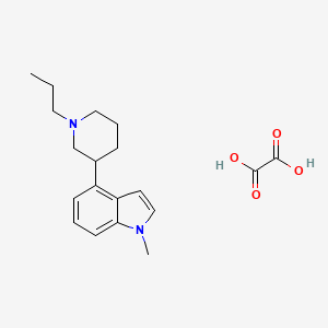 molecular formula C19H26N2O4 B12913354 1-methyl-4-(1-propylpiperidin-3-yl)indole;oxalic acid CAS No. 82439-12-1