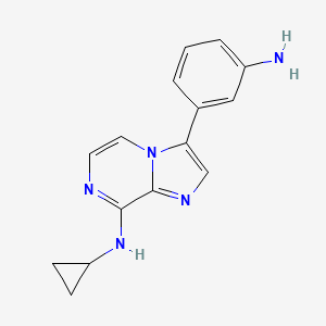 3-(3-Aminophenyl)-N-cyclopropylimidazo[1,2-a]pyrazin-8-amine