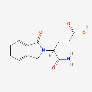 5-Amino-5-oxo-4-(1-oxoisoindolin-2-yl)pentanoic acid